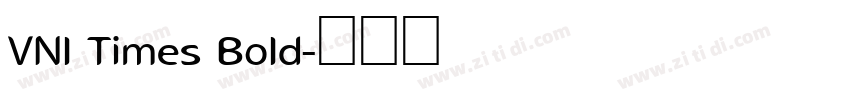 VNl Times Bold字体转换